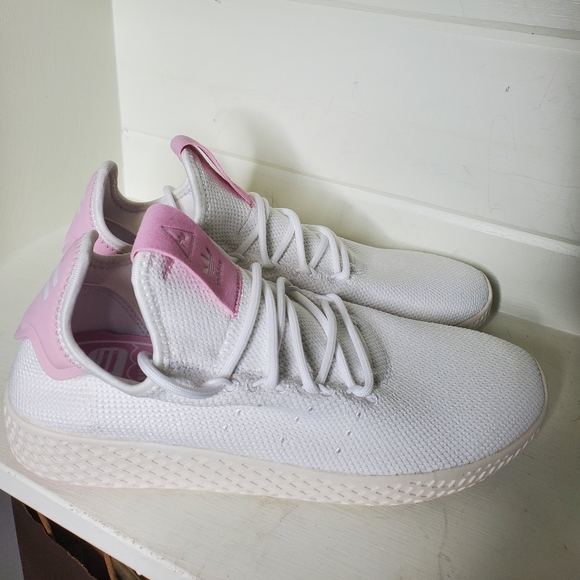 adidas hu white pink